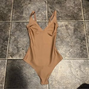 SKIMS Body Unlined Plunge Thong Bodysuit